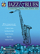 JAZZ AND BLUES TENOR SAX Book with Online Audio cover